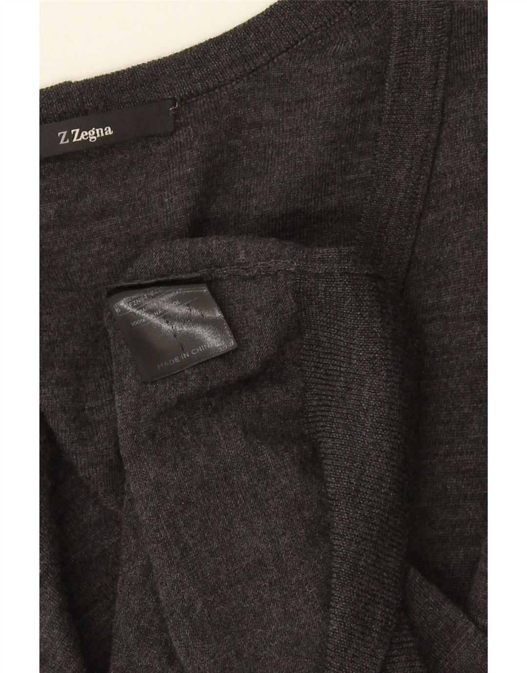 Maglione cardigan da donna Z ZEGNA US 6 Lana grigio medio