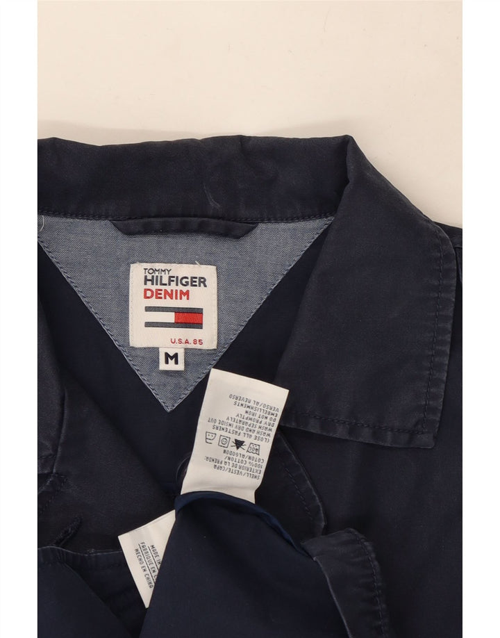 Giacca militare da donna Tommy Hilfiger UK 14 cotone blu navy medio