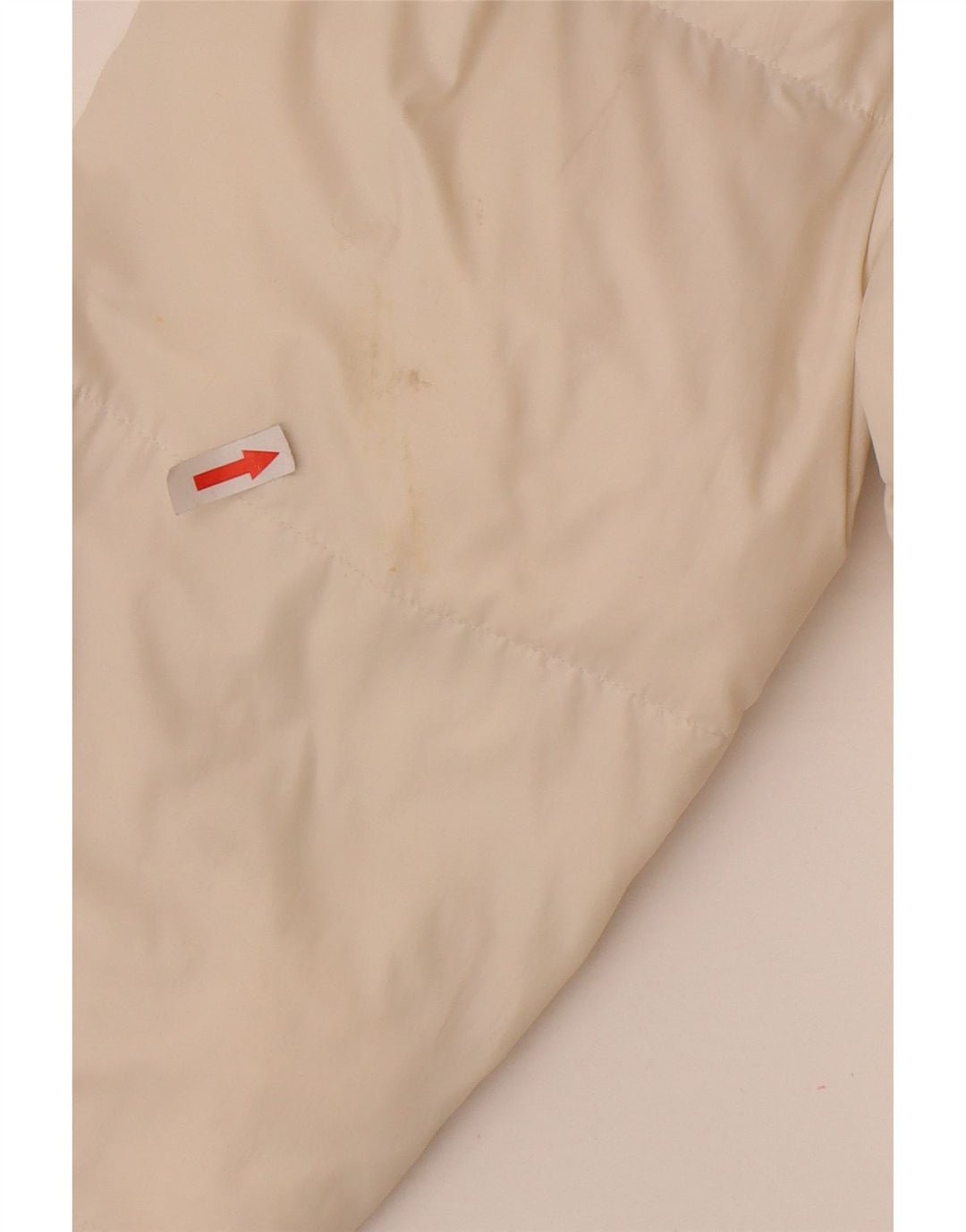 Giacca imbottita con cappuccio Nike da donna UK 16/18 grande nylon bianco sporco