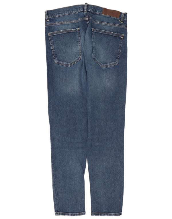 Jeans slim da uomo Zara EU 44 Large W34 L30 cotone blu