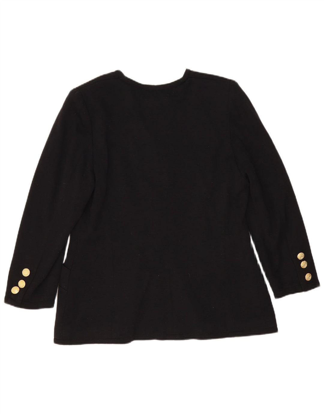 Giacca blazer a 5 bottoni da donna Luisa Spagnoli UK 12 media nera