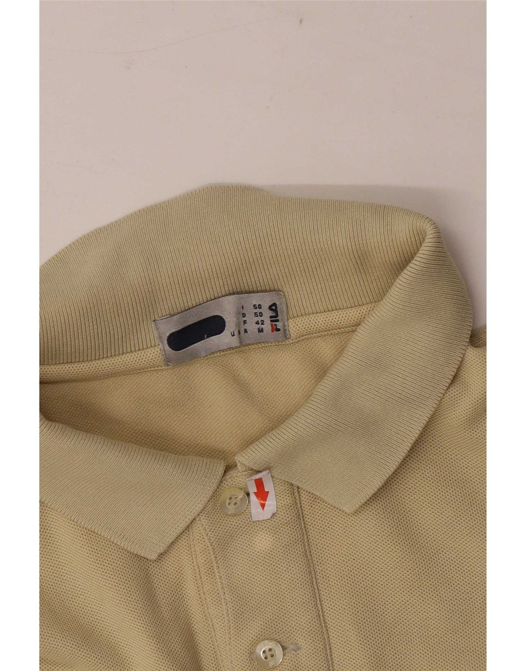 Polo Uomo Fila IT 50 Cotone Beige Medio