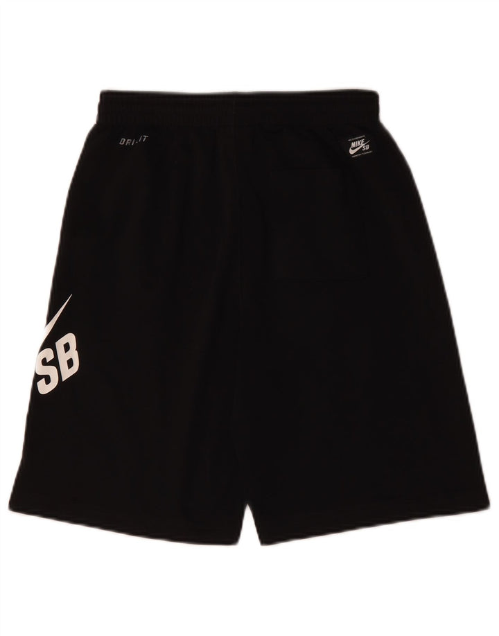 Pantaloncini sportivi Nike da ragazzo con grafica 12-13 anni, grandi, in poliestere nero