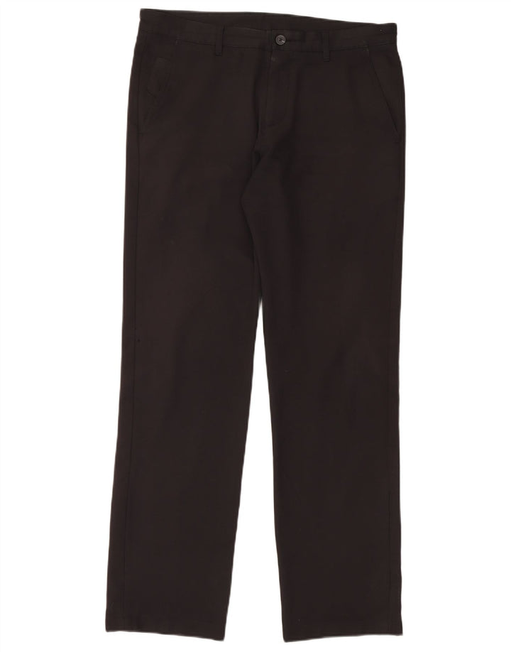 Pantaloni chino slim fit da uomo Hugo Boss IT 48 medio W34 L32 poliestere nero