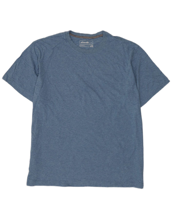 T-shirt da uomo EDDIE BAUER Top XL in cotone blu