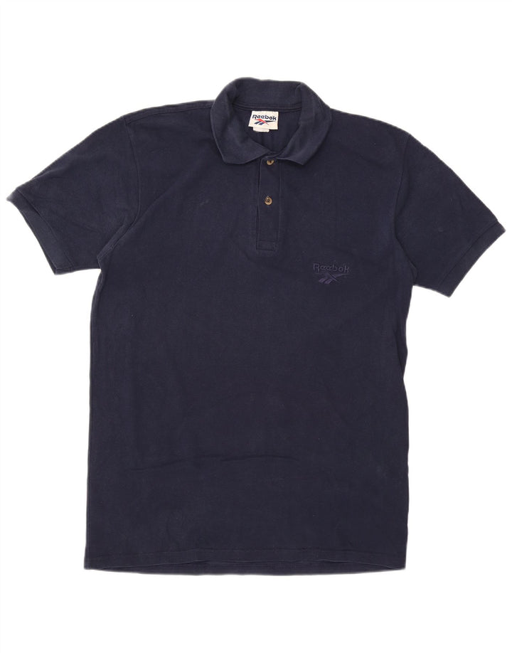 Polo REEBOK da uomo grande blu navy