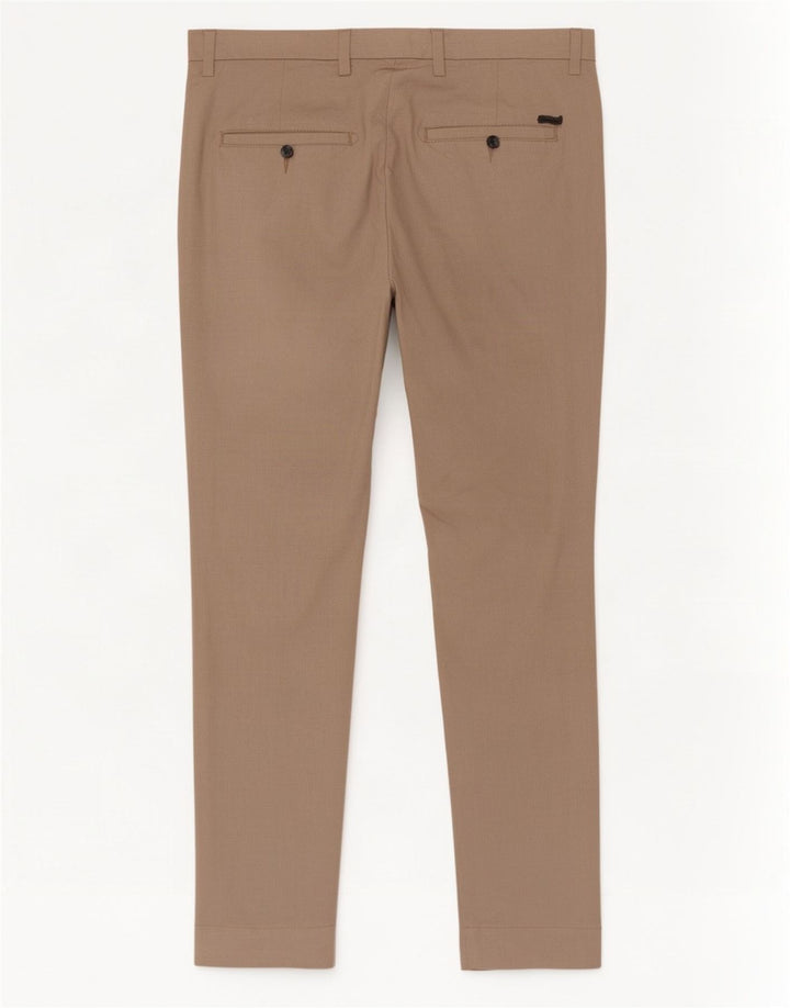 Pantaloni chino affusolati da uomo Jack & Jones W34 L32 poliestere beige