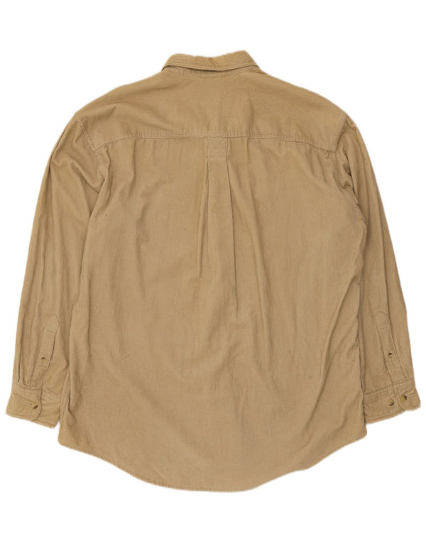 Camicia in velluto a coste da uomo Timberland in cotone beige medio