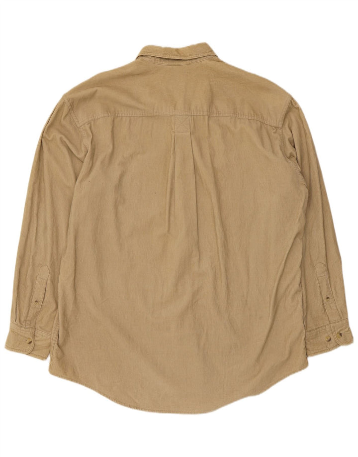 Camicia in velluto a coste da uomo Timberland in cotone beige medio