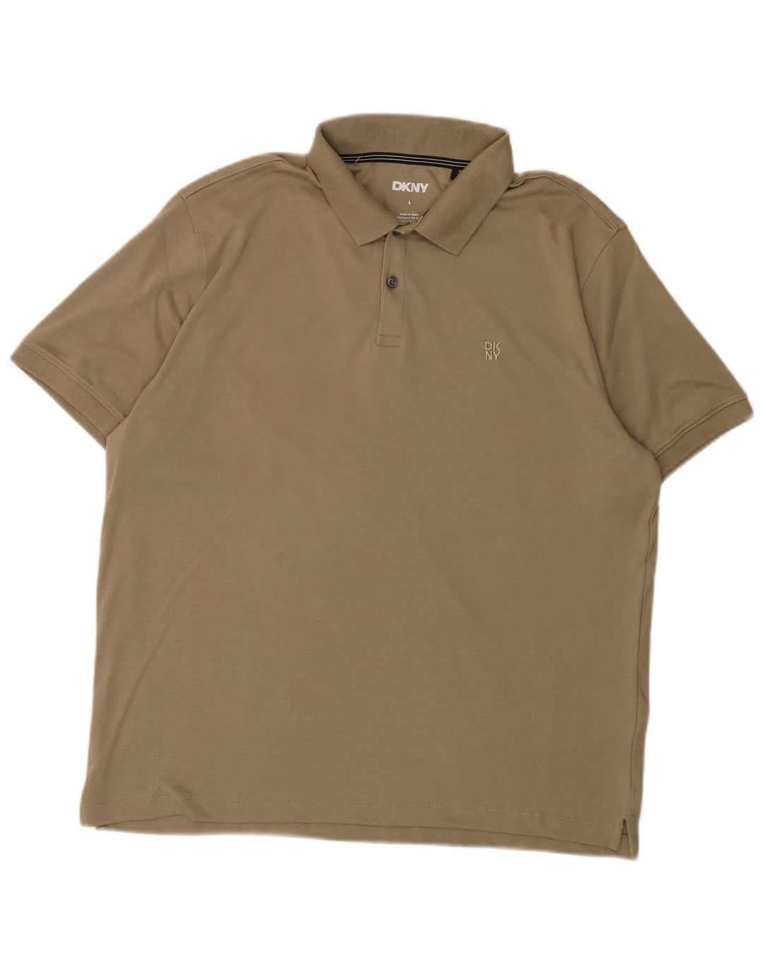 Polo da uomo Dkny grande in cotone kaki
