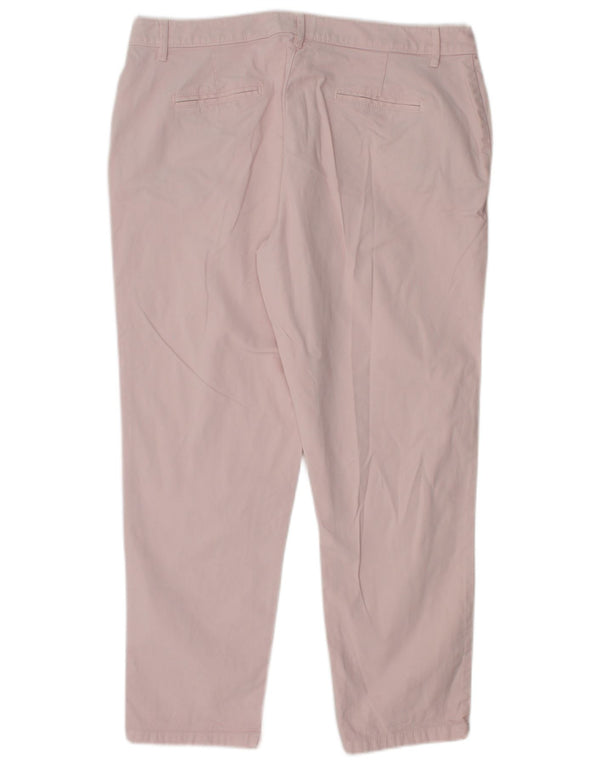 JOULES Pantaloni chino affusolati da donna UK 14 Large W32 L25 Cotone rosa