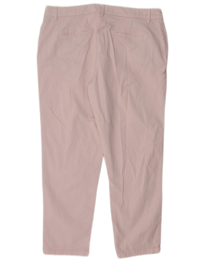 JOULES Pantaloni chino affusolati da donna UK 14 Large W32 L25 Cotone rosa