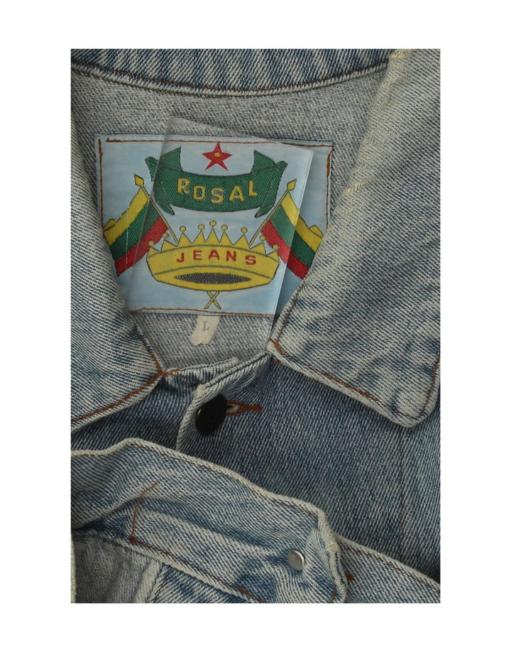 ROSAL Mens Denim Jacket UK 40 Large Blue Vintage Rosal and Second-Hand Rosal from Messina Hembry 