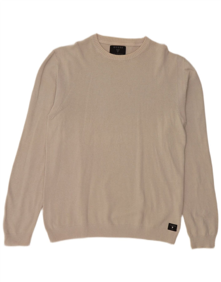 Maglione maglione con scollo a barca da donna Guess UK 14 grande grigio