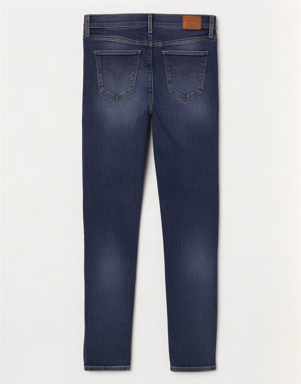 Jeans Levi's da donna 720 super skinny a vita alta W28 L30 cotone blu navy