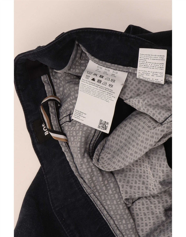 Jeans slim da uomo Hugo Boss W31 L32 Lyocell blu navy
