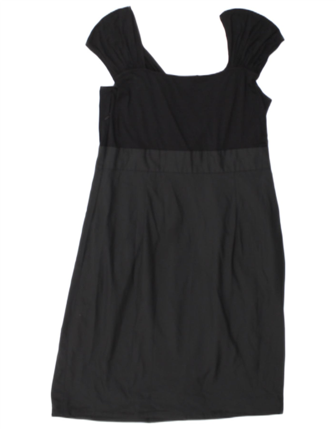 Abito a trapezio da donna Dkny US 14 XL in viscosa color block nero