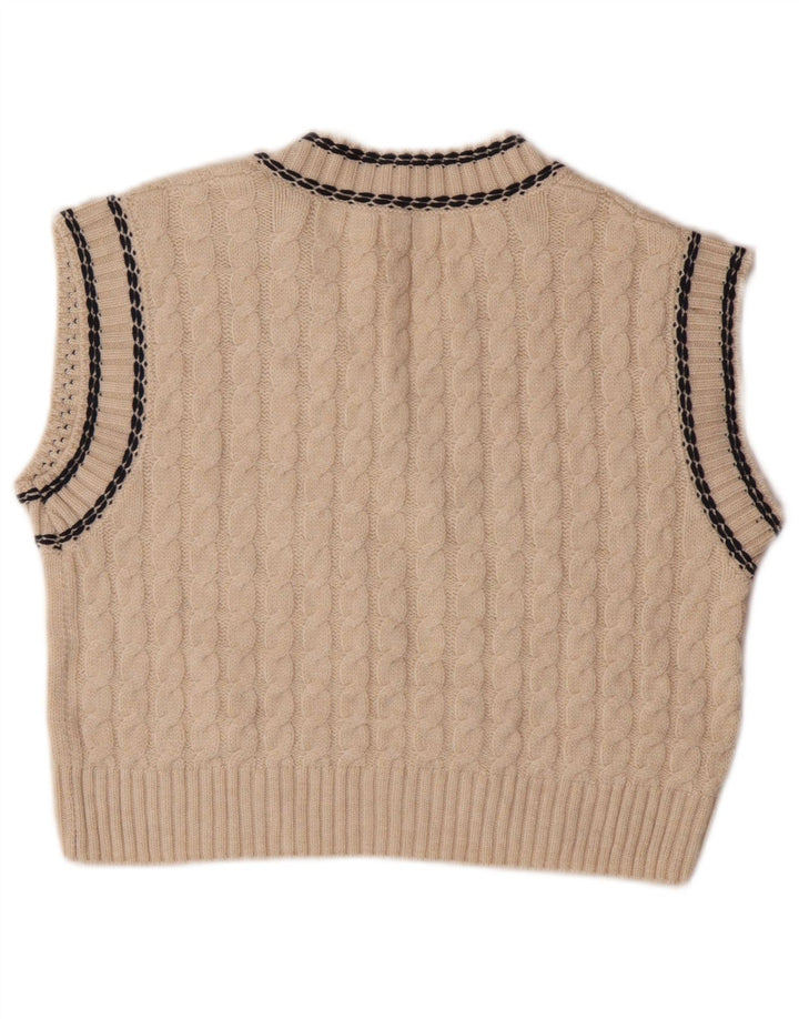 Canottiera Zara per ragazze 11-12 anni in poliestere bianco sporco