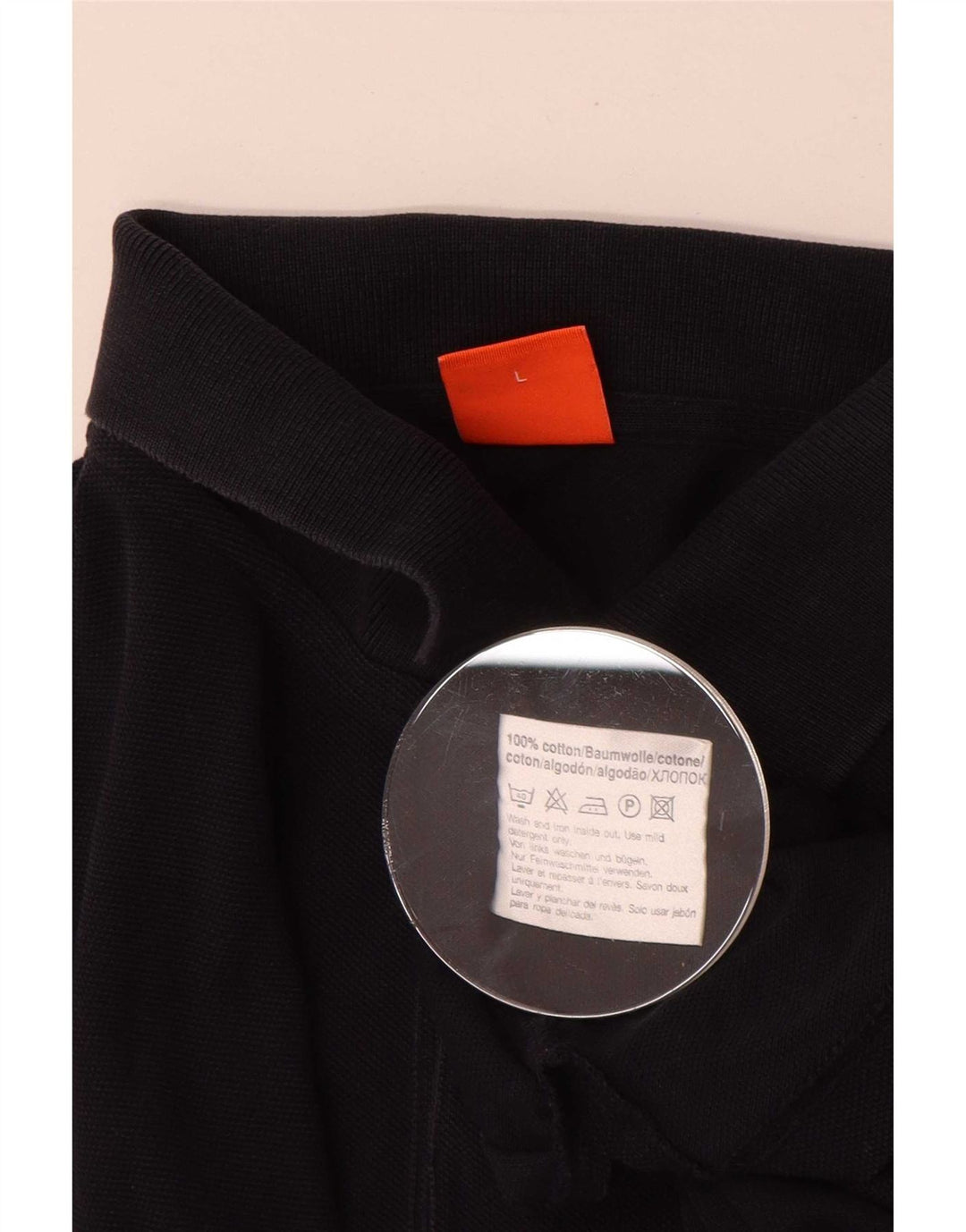 Polo da uomo Hugo Boss grande in cotone blu navy