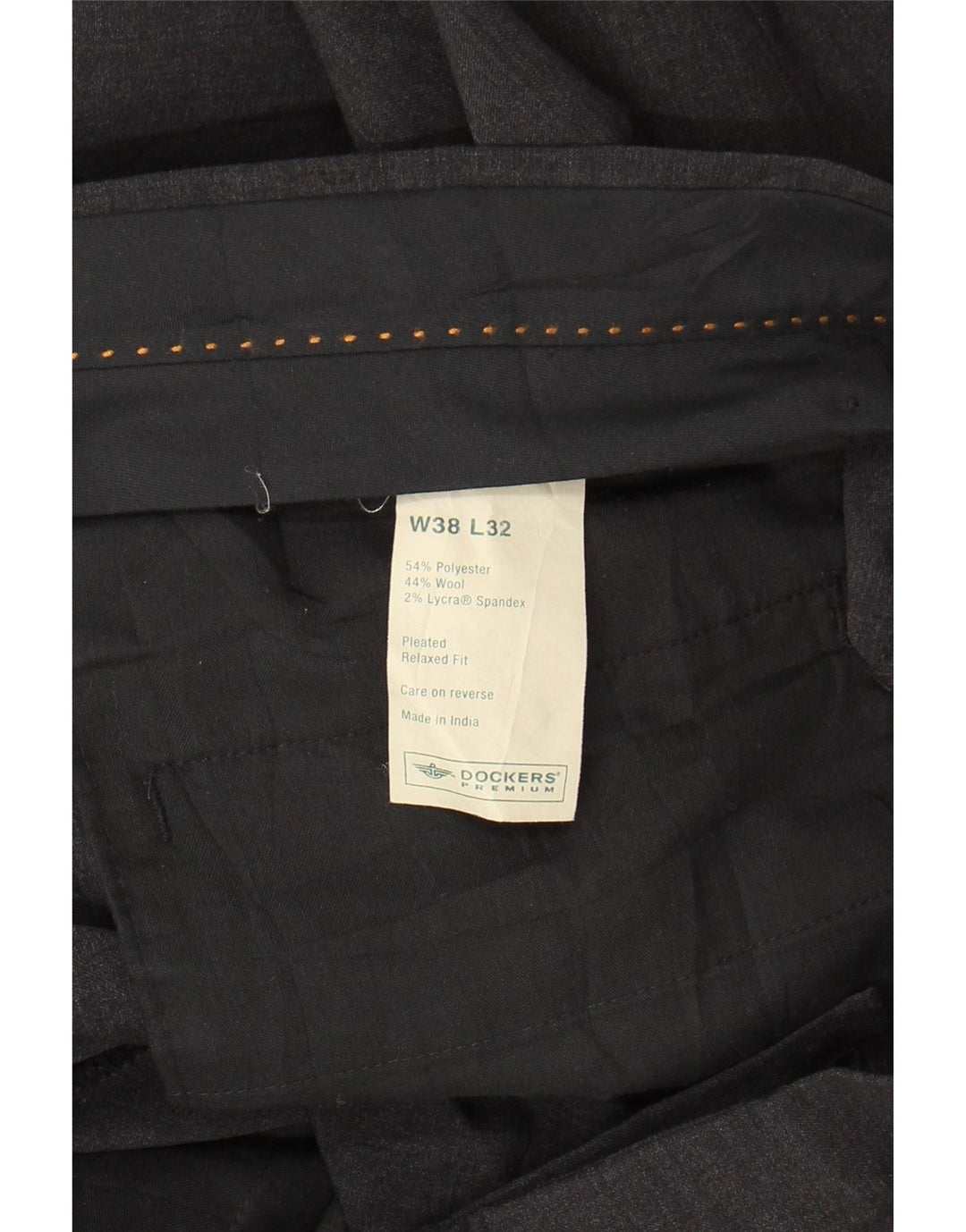 DOCKERS Mens Pegged Suit Trousers W38 L32 Grey Polyester