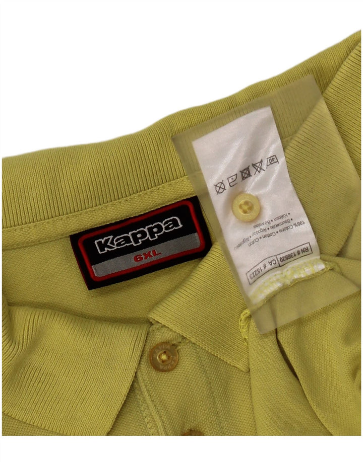 Polo da uomo KAPPA 6XL in cotone giallo