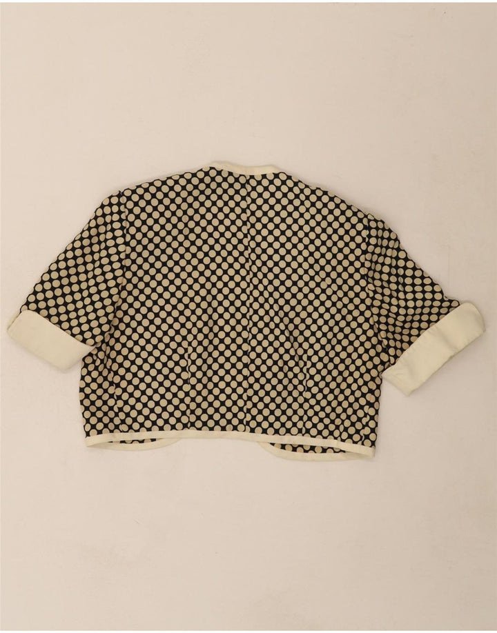 VINTAGE Womens Bolero Top IT 42 Medium Black Polka Dot Acetate Vintage Vintage and Second-Hand Vintage from Messina Hembry 