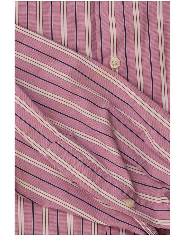 Camicia formale da uomo Hackett taglia 41 16 grande cotone a righe viola