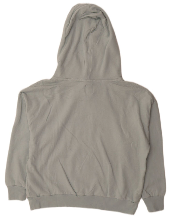 Gap Felpa con cappuccio oversize con grafica da donna UK 14 Cotone blu medio