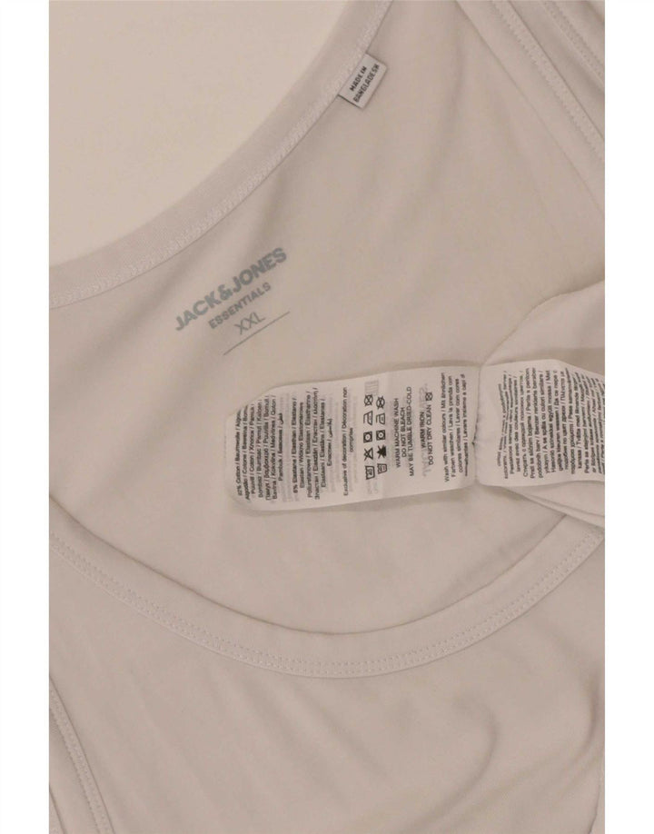 Canotta da uomo Jack & Jones 2XL cotone bianco