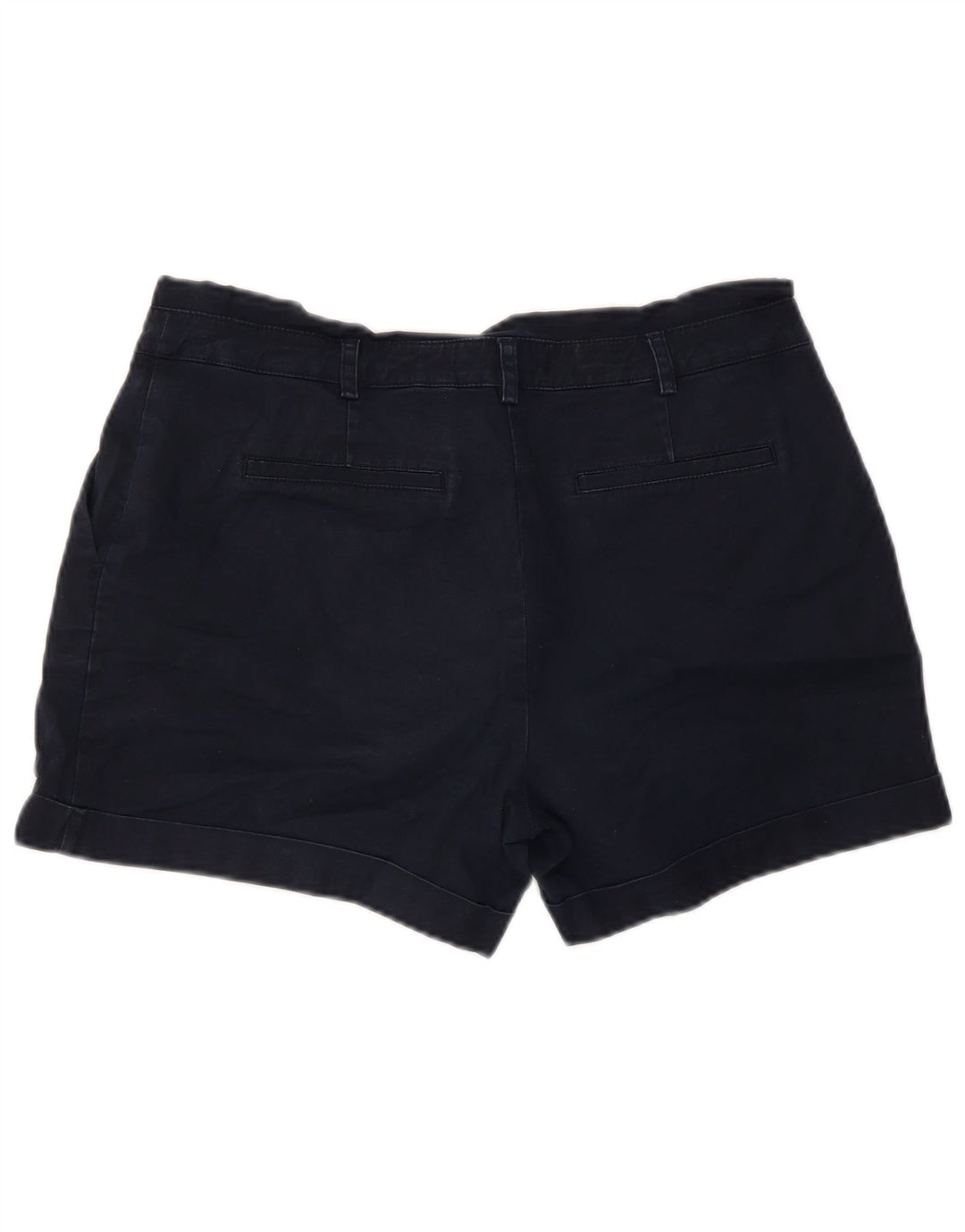 Pantaloncini chino con pegging da donna Oasis UK 12 medi W32 cotone blu navy