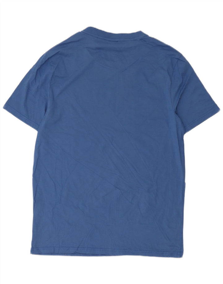 Hugo Boss T-shirt grafica da uomo con vestibilità regolare, top grande in cotone blu