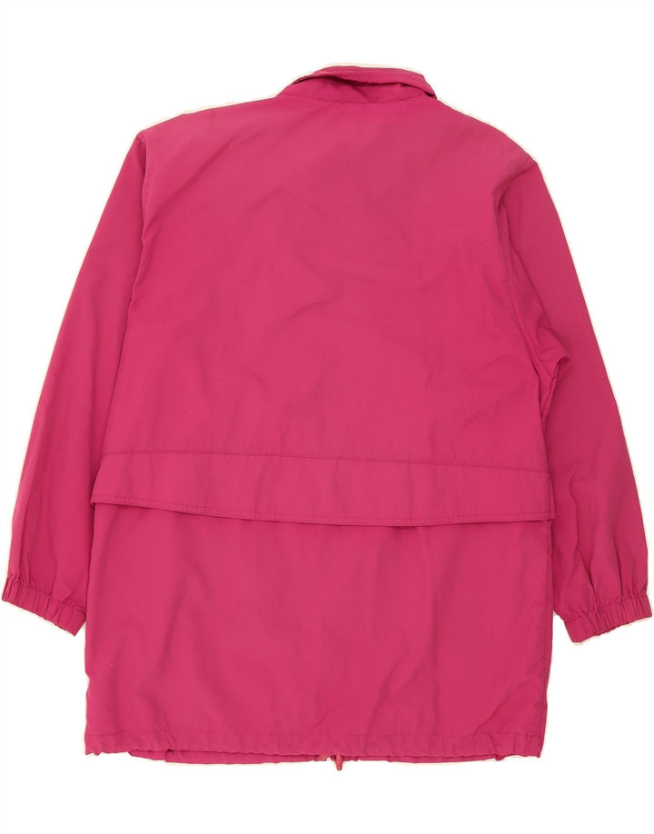EDDIE BAUER Womens Oversized Rain Jacket UK 14 Medium Pink Polyester Vintage Eddie Bauer and Second-Hand Eddie Bauer from Messina Hembry 