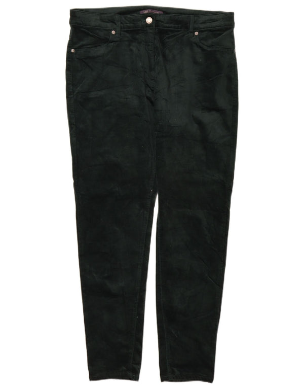Pantaloni casual slim da donna Marks & Spencer UK 14 Large W32 L29 Verde