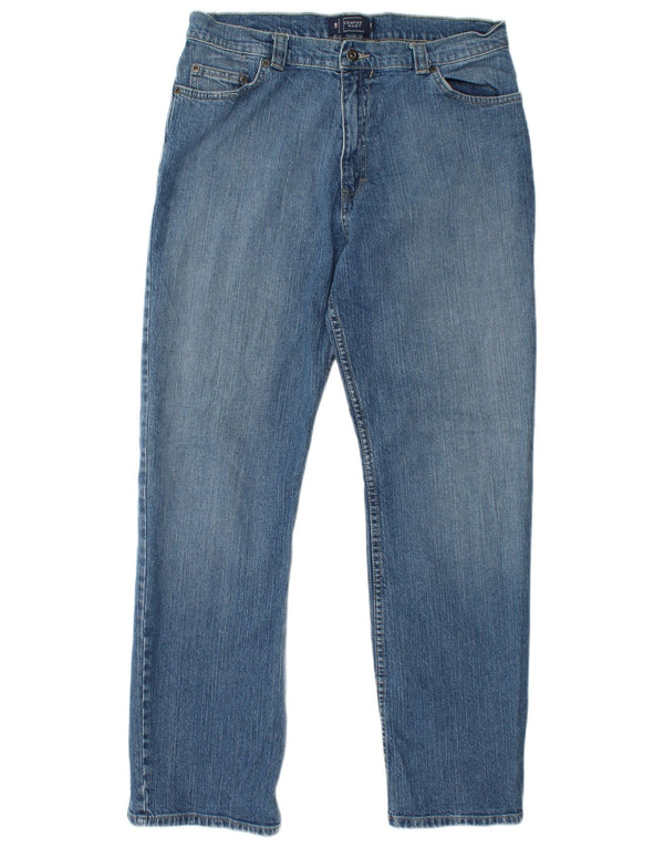 Jeans dritti Marks & Spencer da uomo blu Harbour Comfort Fit W34 L31 blu