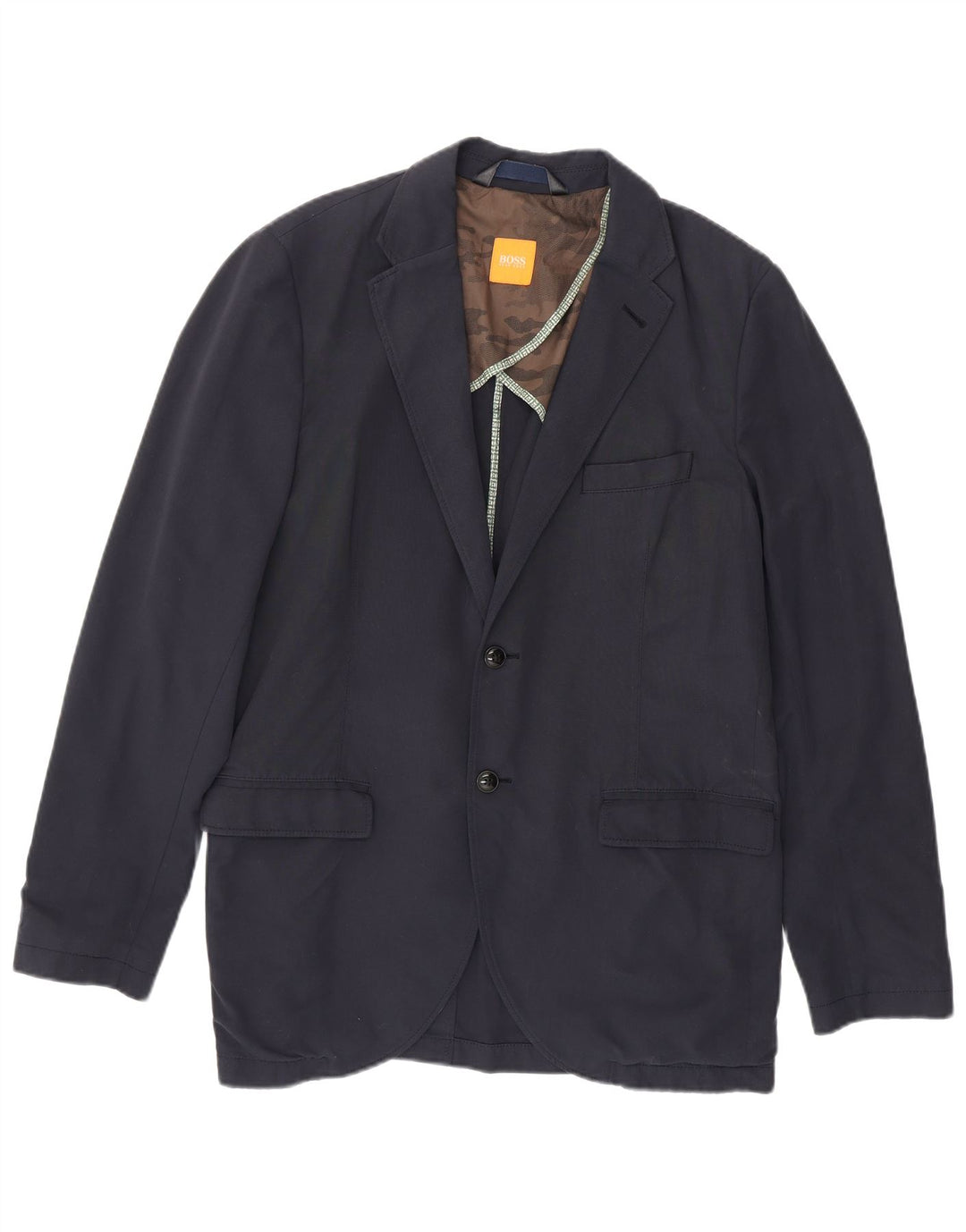 Giacca blazer da uomo a 2 bottoni Hugo Boss EU 54 2XL cotone blu navy