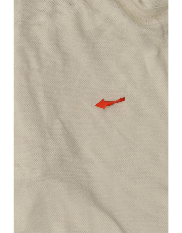 Polo da uomo Lacoste taglia 6 XL in cotone bianco