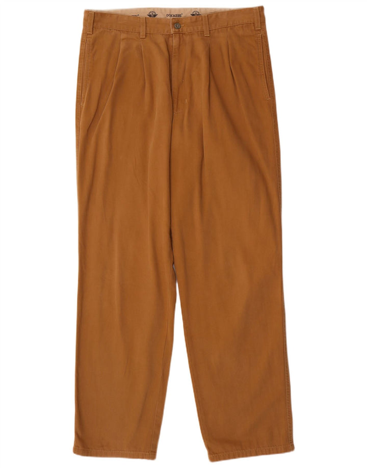 Pantaloni chino con pegging da uomo Dockers W36 L32 Beige