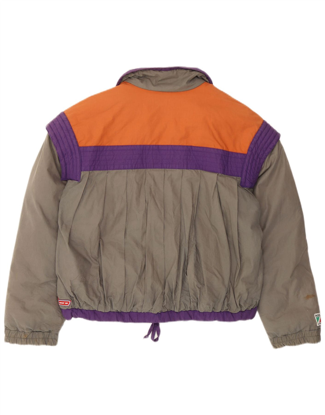 Giacca da sci da donna Colmar IT 44 Cotone color block grigio medio retrò