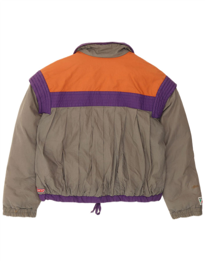 Giacca da sci da donna Colmar IT 44 Cotone color block grigio medio retrò