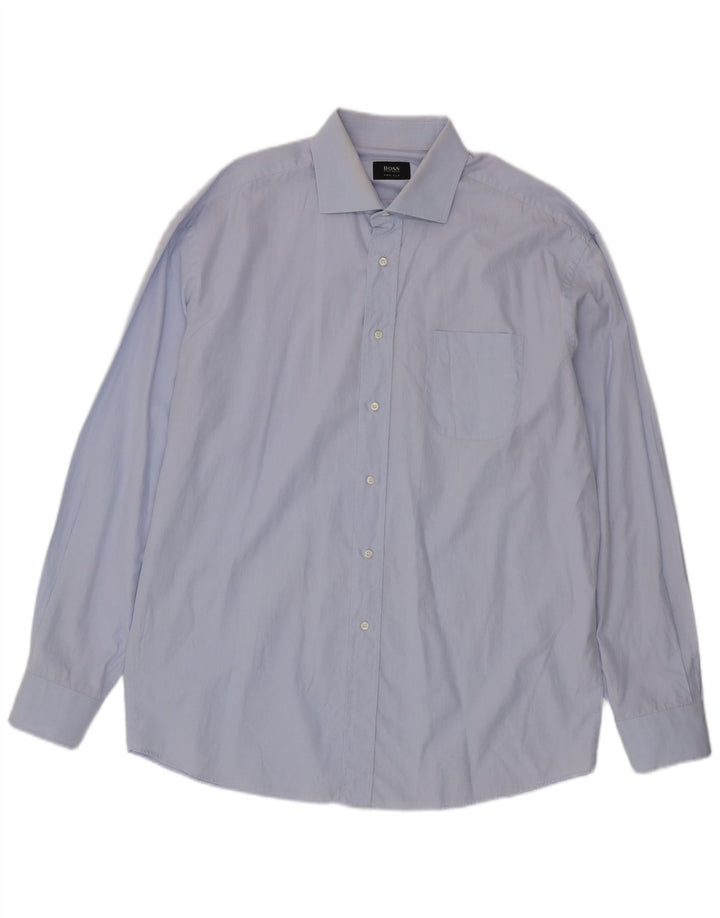 Camicia da uomo Hugo Boss Taglia 45 17 1/2 XL Blu