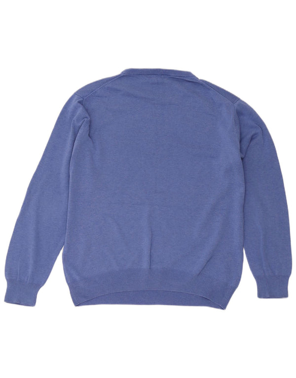 Maglione maglione girocollo da uomo Gant XL in cotone blu