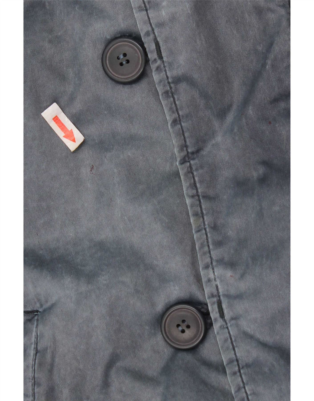 Giubbotto bomber con cappuccio vintage da uomo UK 42 XL blu navy in poliammide
