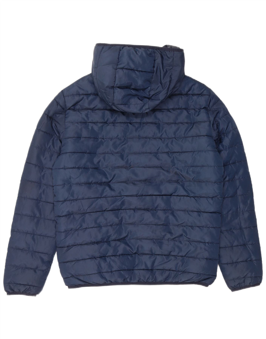 JACK & JONES Giacca imbottita con cappuccio da uomo UK 38 medio poliestere blu navy