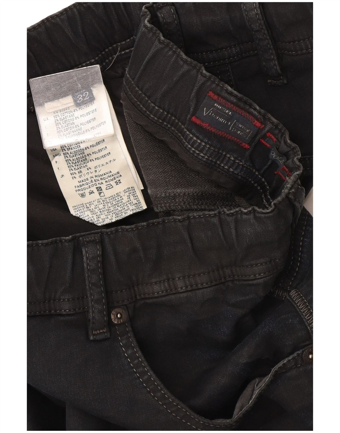 Jeans Jeggings da donna Diesel W32 L31 cotone blu navy