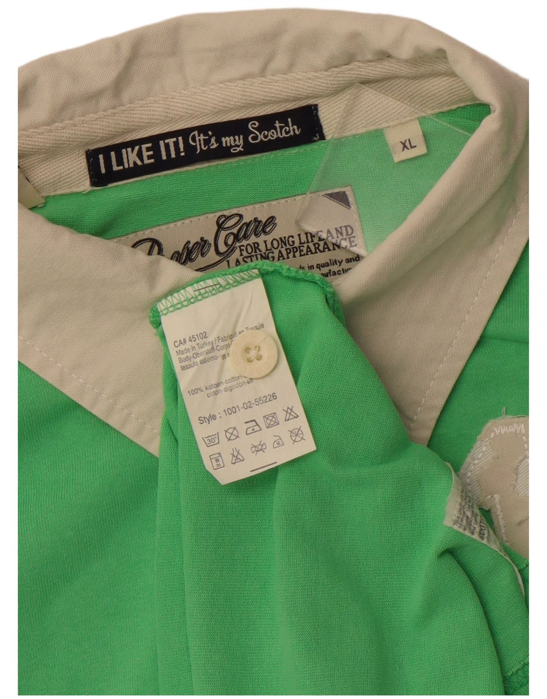 Polo da rugby grafica da uomo SCOTCH & SODA XL in cotone verde