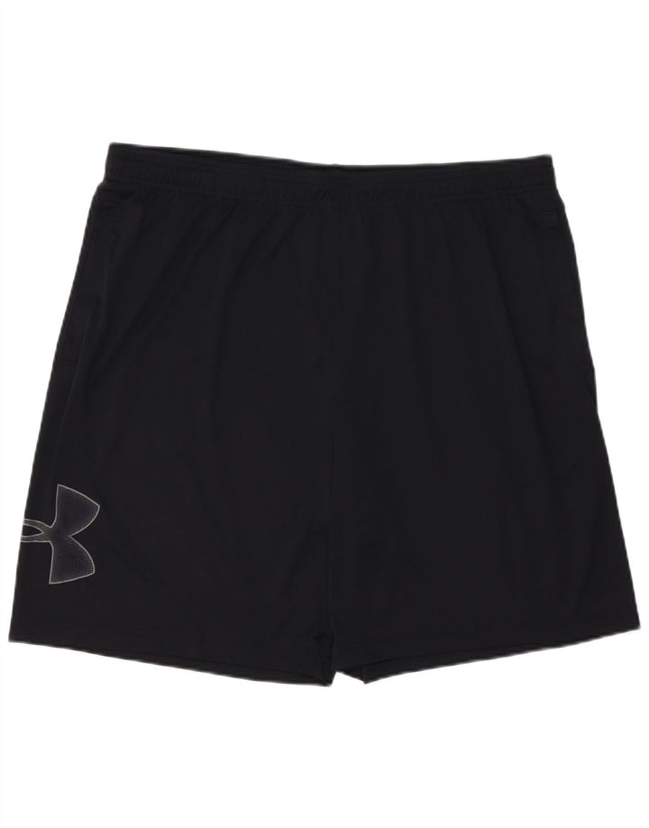 Pantaloncini sportivi grafici da uomo Under Armour 2XL poliestere nero