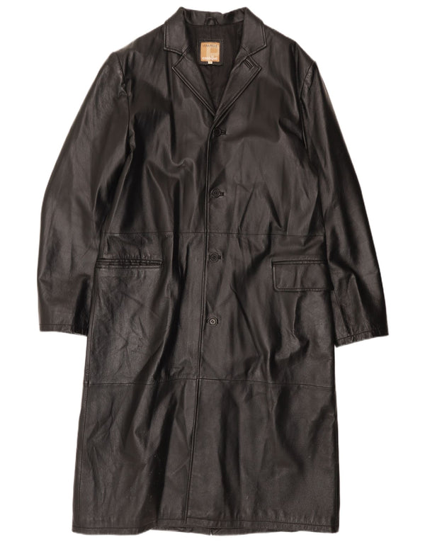 CONBIPEL Cappotto in Pelle Uomo IT 52 Large in Pelle Nera