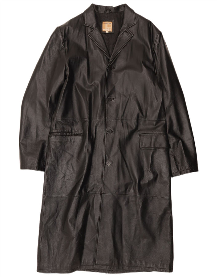 CONBIPEL Cappotto in Pelle Uomo IT 52 Large in Pelle Nera