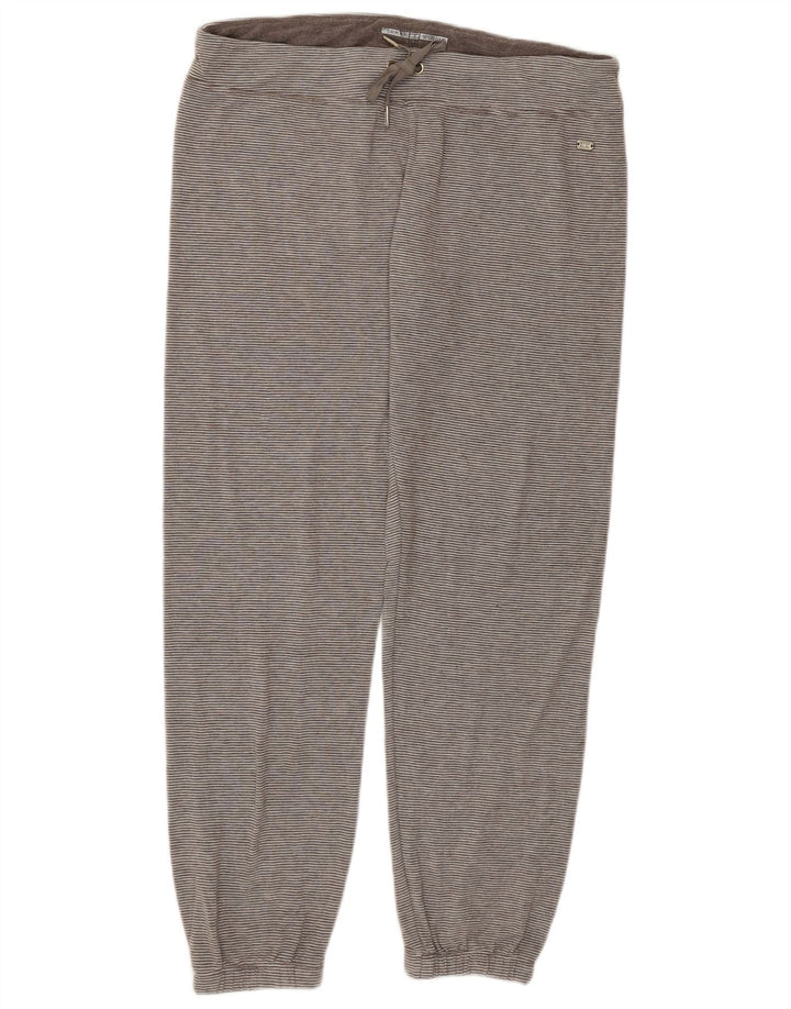 TOMMY HILFIGER Pantaloni da tuta da donna Joggers UK 16 Large Grigio