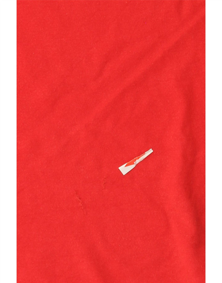 T-shirt grafica Nike da uomo con taglio atletico, piccola, in cotone rosso